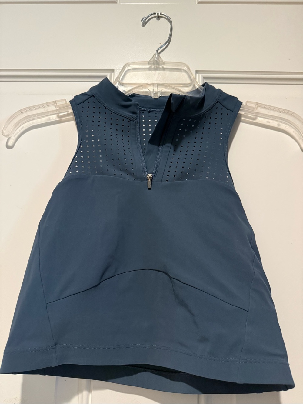 Lululemon 🍋Steel Blue 🩶💙  High Neck Sports Bra w/ Zipper